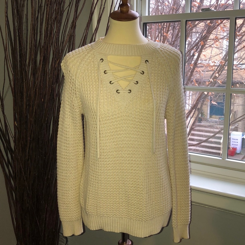 Francesca’s super cute knit sweater